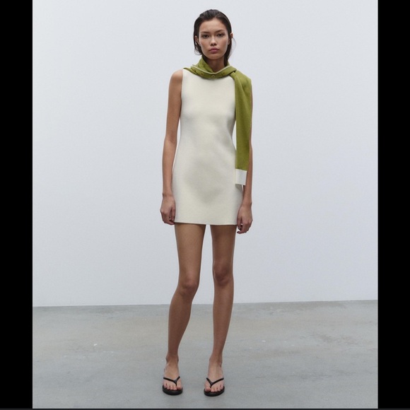 Zara plain mini knit dress - Picture 5 of 5